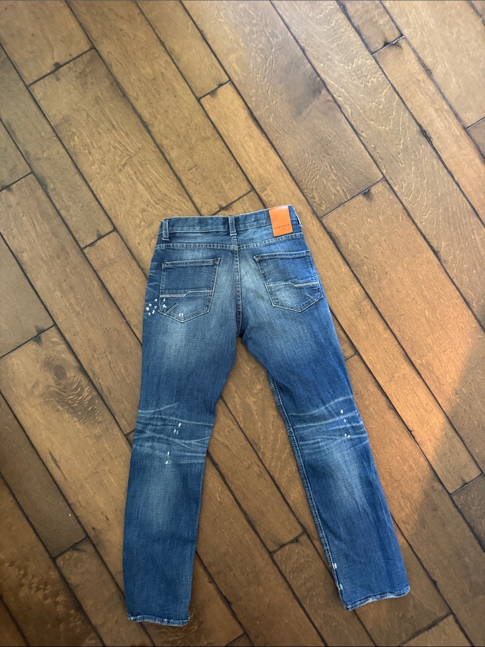 Slim Fit Men's Blue Denim Jeans - Modern Washed Look